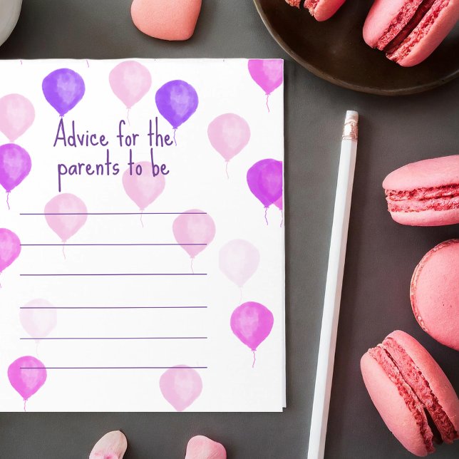 Bloc-note Conseil Baby shower rose pour les nouveaux parents (Créateur téléchargé)
