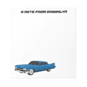 Bloc-note Cool blue 1959 classic car