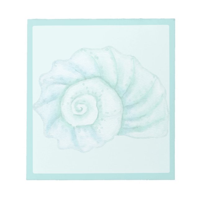 Bloc-note Coquille Cyan (Devant)