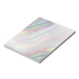 Bloc-note coquille iridescente simulée