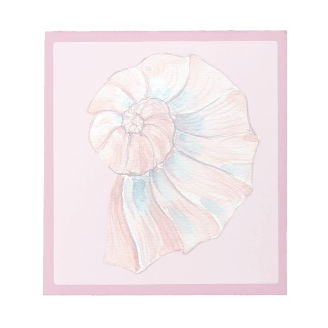 Bloc-note Coquille Rose 5 (Devant)
