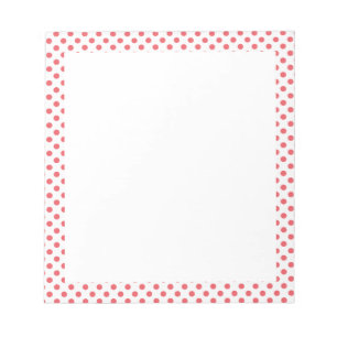 Bloc-note Coral Pink Polka Dots par Shirley Taylor