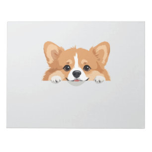 Bloc-note Corgi Peeking mignon adorable caricature animale d