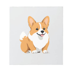 Bloc-note Corgi Vector Art Animal Moderne Urban Graphisme An