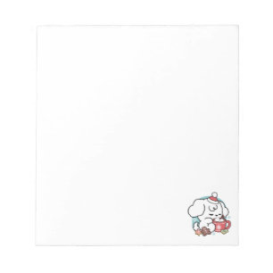 Bloc-note Cosy Puppy Dreams - Chocolat chaud et Noël