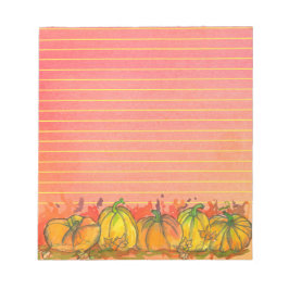 Bloc-note Couleur d'eau Citrouille