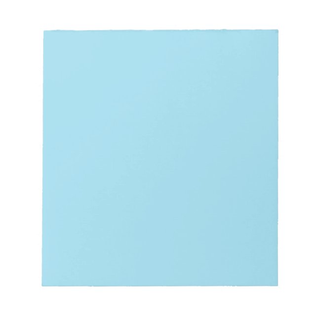 Bloc-note Couleur solide bleu pastel (Devant)