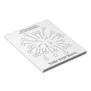 Bloc-note Couleur Star Fireworks - Notepads