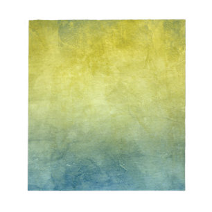 Bloc-note Couleurs Grunge - Jaune & Bleu
