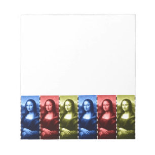 Bloc-note Couleurs primaires Mona Lisa Poster de animal
