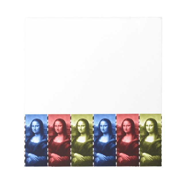 Bloc-note Couleurs primaires Mona Lisa Poster de animal (Devant)