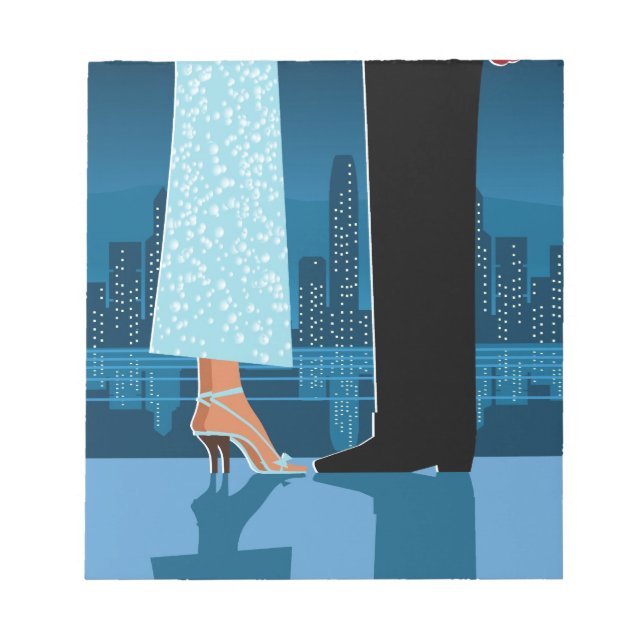 Bloc-note Couple romantique en ville (Devant)