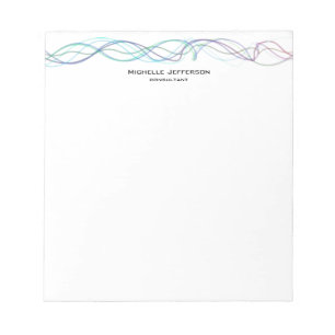 Bloc-note Courbes Abstraites modernes Style moderne tendance