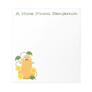Bloc-note Courge butternut de dessin animé mignonne et heure