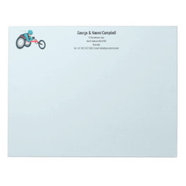 Bloc-note Course en fauteuil roulant