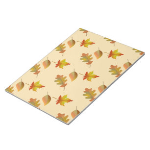 Bloc-note Cozy autumn maple leaves oak leaves