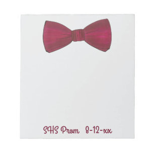 Bloc-note Cravate Bow Bowtie Prom Wedder Favoriser le Bloc-n