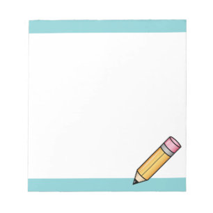 Bloc-note Crayon carton jaune mignon
