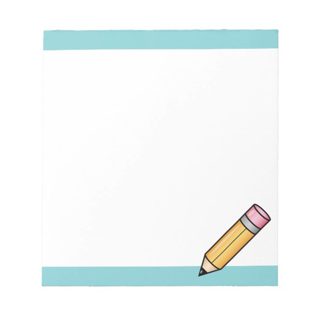 Bloc-note Crayon carton jaune mignon (Devant)