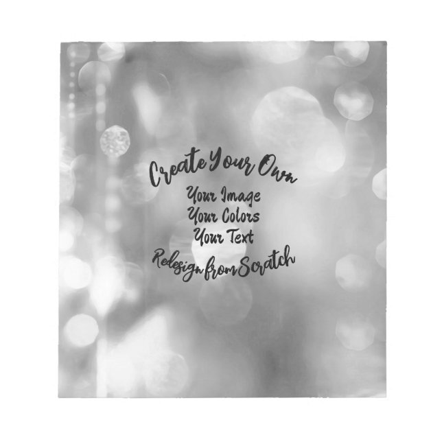 Bloc-note Créez Votre Propre Couleur/Design Personnalisé (Devant)