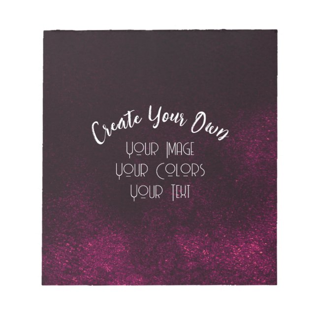 Bloc-note Créez votre propre personnalisation (Devant)