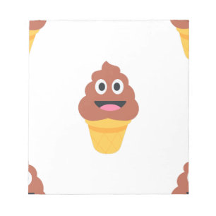 Bloc-note crème glacée cône émoji
