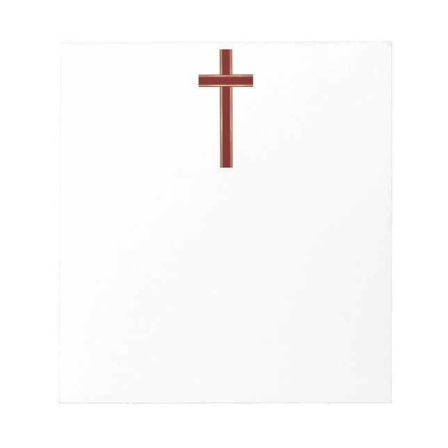 Bloc-note Croix chrétienne (Devant)