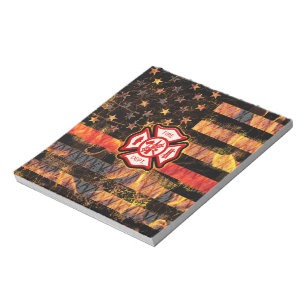 Bloc-note Croix et flammes des pompiers