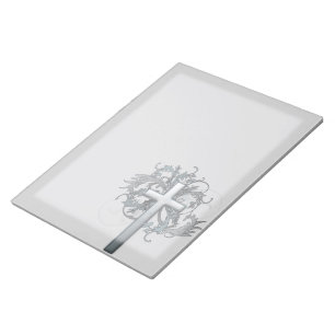 Bloc-note Croix florale