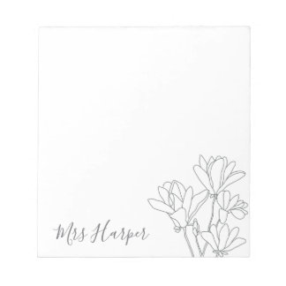 Bloc-note Croquis de magnolia