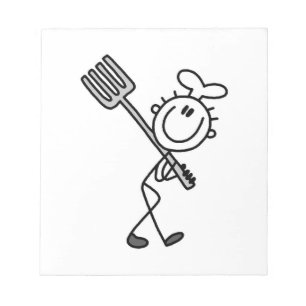 Bloc-note Cuisinier Bonhomme Allumette Avec Fourchette