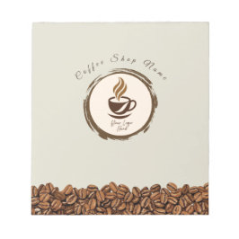 Bloc-note Custom Coffee Shop Notepad – Personalized Logo 