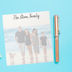 Bloc-note Custom Full Family Photo Notepad 