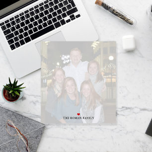 Bloc-note Custom Large Photo Personalized Family
