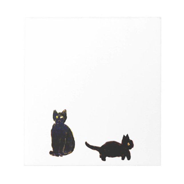 Bloc-note Cute Black Cats Art (Devant)