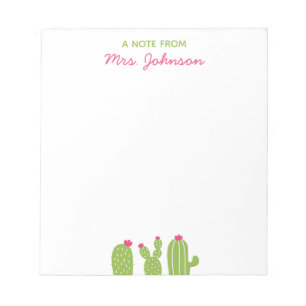 Bloc-note Cute Boho succulent des fleurs roses Cadeau de l'e
