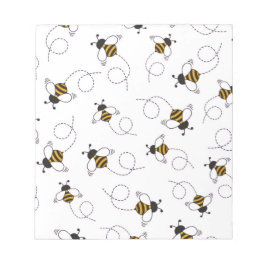 Bloc-note Cute Cartoon Bee Honeybee Seamless Pattern Sticky