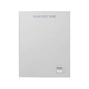 Bloc-note Cute chat avec poisson Prix