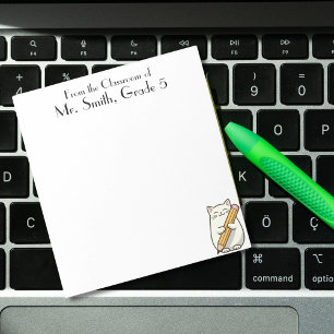 Bloc-note Cute Chat & Crayon, Appréciation de l'enseignant, 