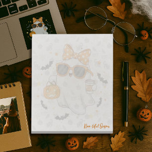 Bloc-note Cute Halloween Ghost Citrouille épice personnalisé