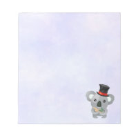 Cute Koala dans un chapeau noir