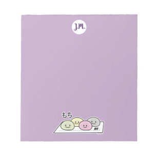 Bloc-note Cute Mochi glace riz cake thé vert japonais thé