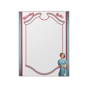 Bloc-note Cute Nostalgale Infirmière Pinup_ Maman et infirmi