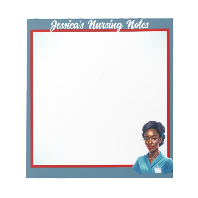 Bloc-note Cute Nurse Pinup_ C'est dans mon sang (Devant)