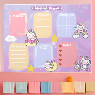 Bloc-note Cute Pastel Magique Unicorne Étoile Étincelle Étin