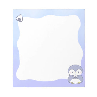 Bloc-note Cute Penguin Notepad | Kawaii Pastel Memo Pad