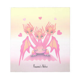 Bloc-note Cute pink dragons