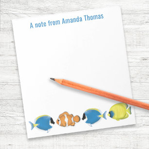 Bloc-note Cute poisson tropical personnalisé
