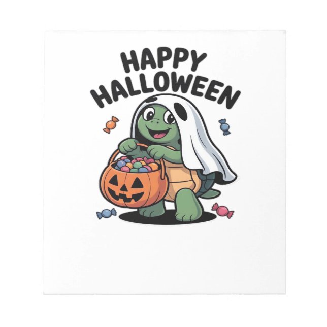 Bloc-note Cute Turtle Ghost Costume � Adorable Halloween Tri (Devant)