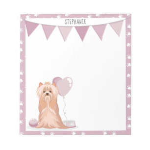 Bloc-note Cute Yorkshire Terrier Birthday